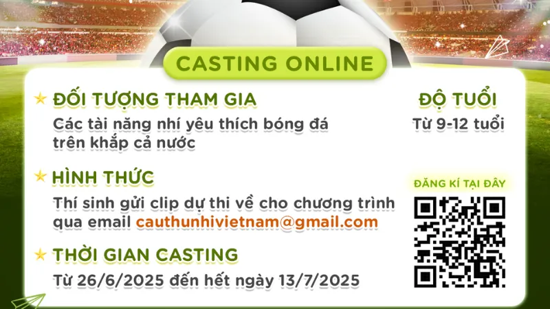 Quy trình tham gia đăng ký Cầu Thủ Tí Hon cực kỳ đơn giản